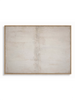 Caesura cream white textured abstract canvas art print in oak shadow frame