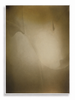 Contour In Sand warm golden sand luminous abstract canvas art print in white shadow frame