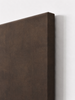Cordovan deep brown textured abstract canvas art print canvas wrap side angle detail