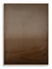 Earth Bound warm terracotta brown atmospheric abstract canvas art print in oak shadow frame