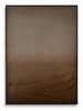 Earth Bound warm terracotta brown atmospheric abstract canvas art print in black shadow frame
