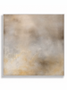 Mineral warm sandy stone abstract canvas art print in white shadow frame