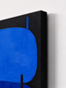 Nacho Polo cobalt blue black abstract canvas art print corner detail texture
